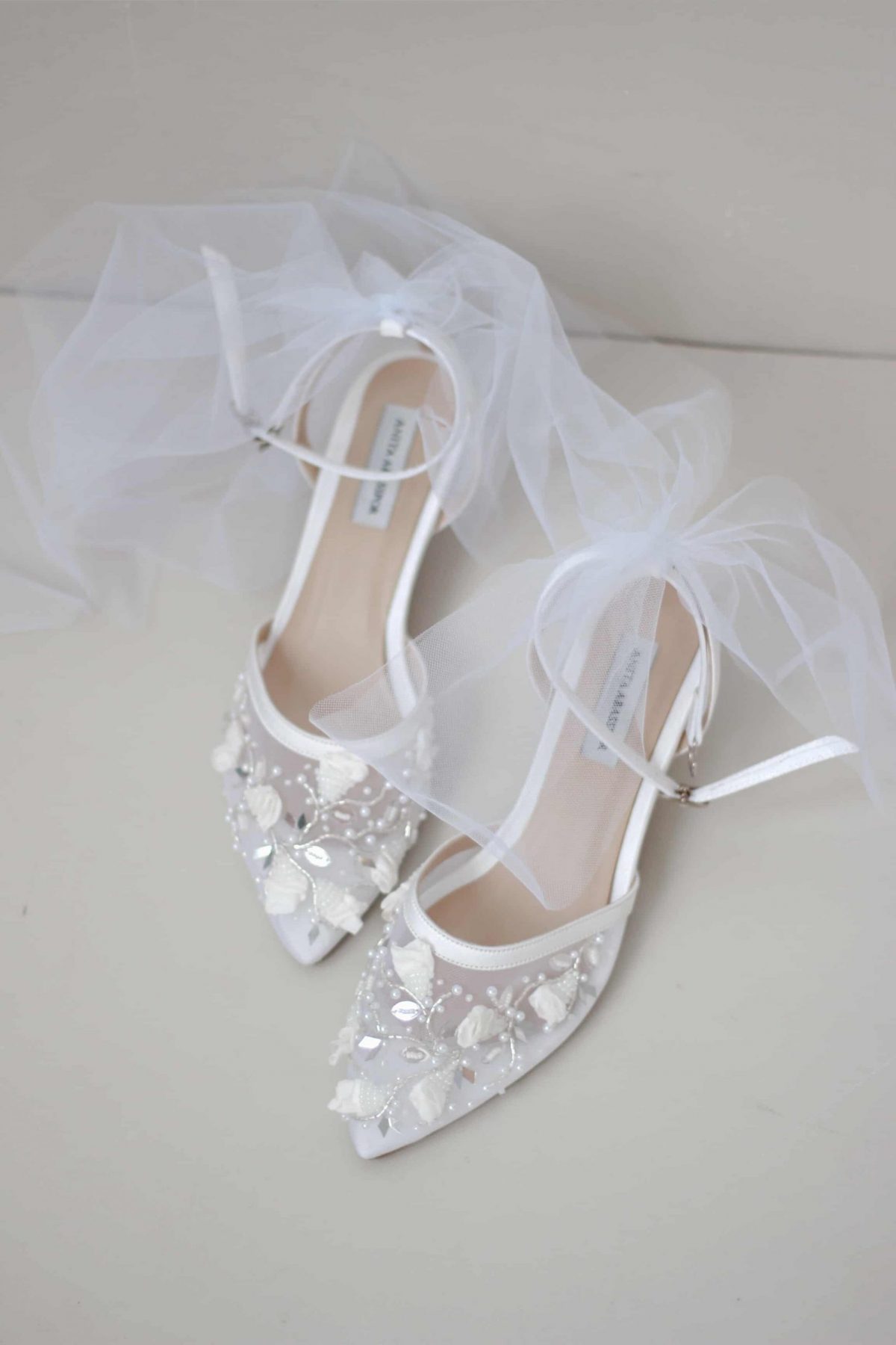 Escarpins Poneh à appliqués floraux brodés, mariage